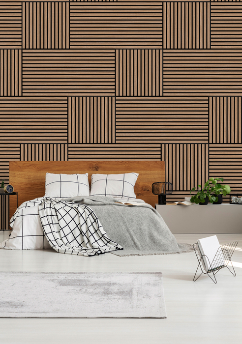 Jangal Modular Wall akustikpanel 52 x 52 cm - Davert Oak